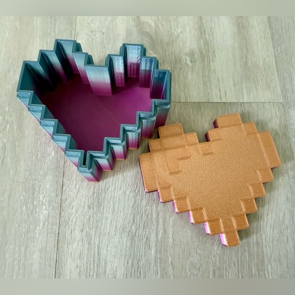 3D Printed Frustration Heart Jewelry Box Valentines Gift - Picture 4 of 15